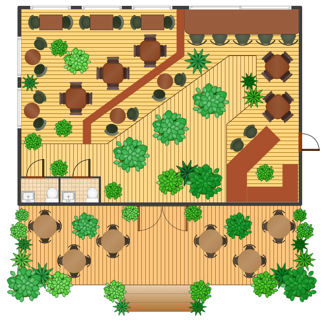 Detail Site Plan Cafe Nomer 9