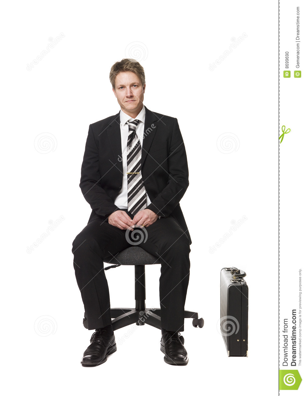 Detail Sitting Businessman Nomer 3
