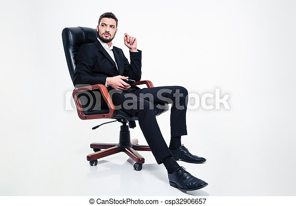 Detail Sitting Businessman Nomer 30