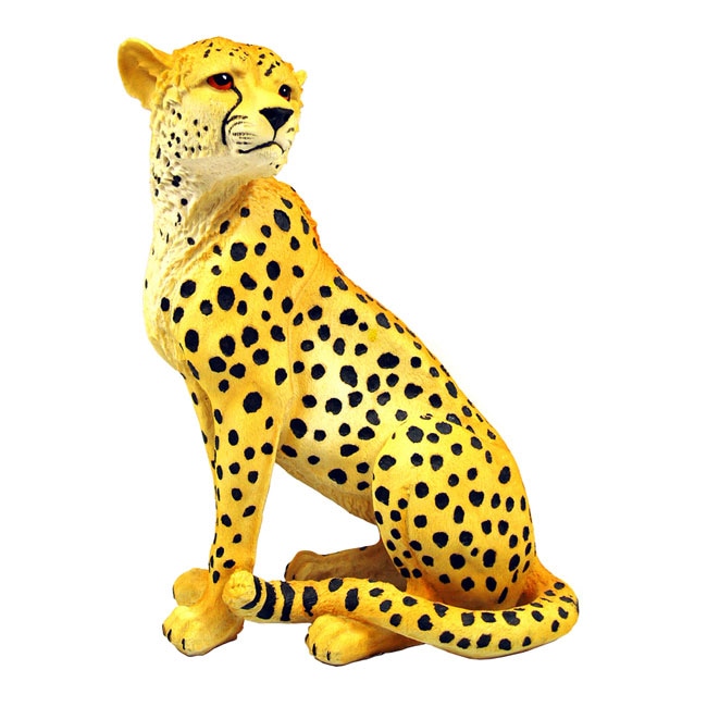 Detail Sitting Cheetah Statue Nomer 15