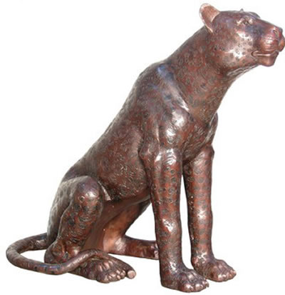 Detail Sitting Cheetah Statue Nomer 39