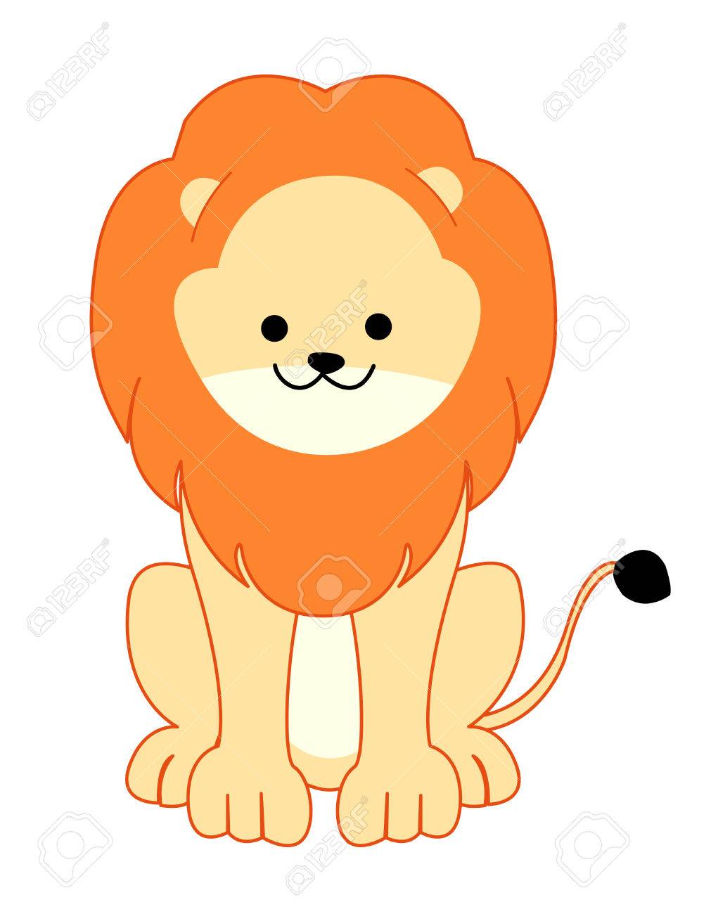 Detail Sitting Lion Clipart Nomer 15