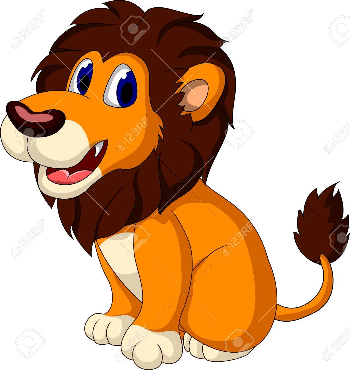 Detail Sitting Lion Clipart Nomer 24