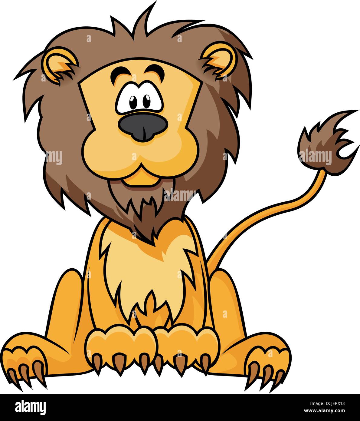 Detail Sitting Lion Clipart Nomer 33