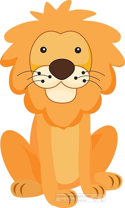 Detail Sitting Lion Clipart Nomer 8