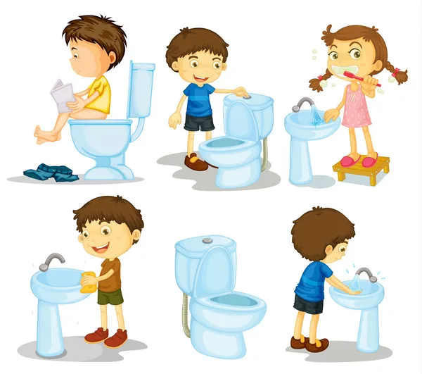 Detail Sitting On Toilet Clipart Nomer 26