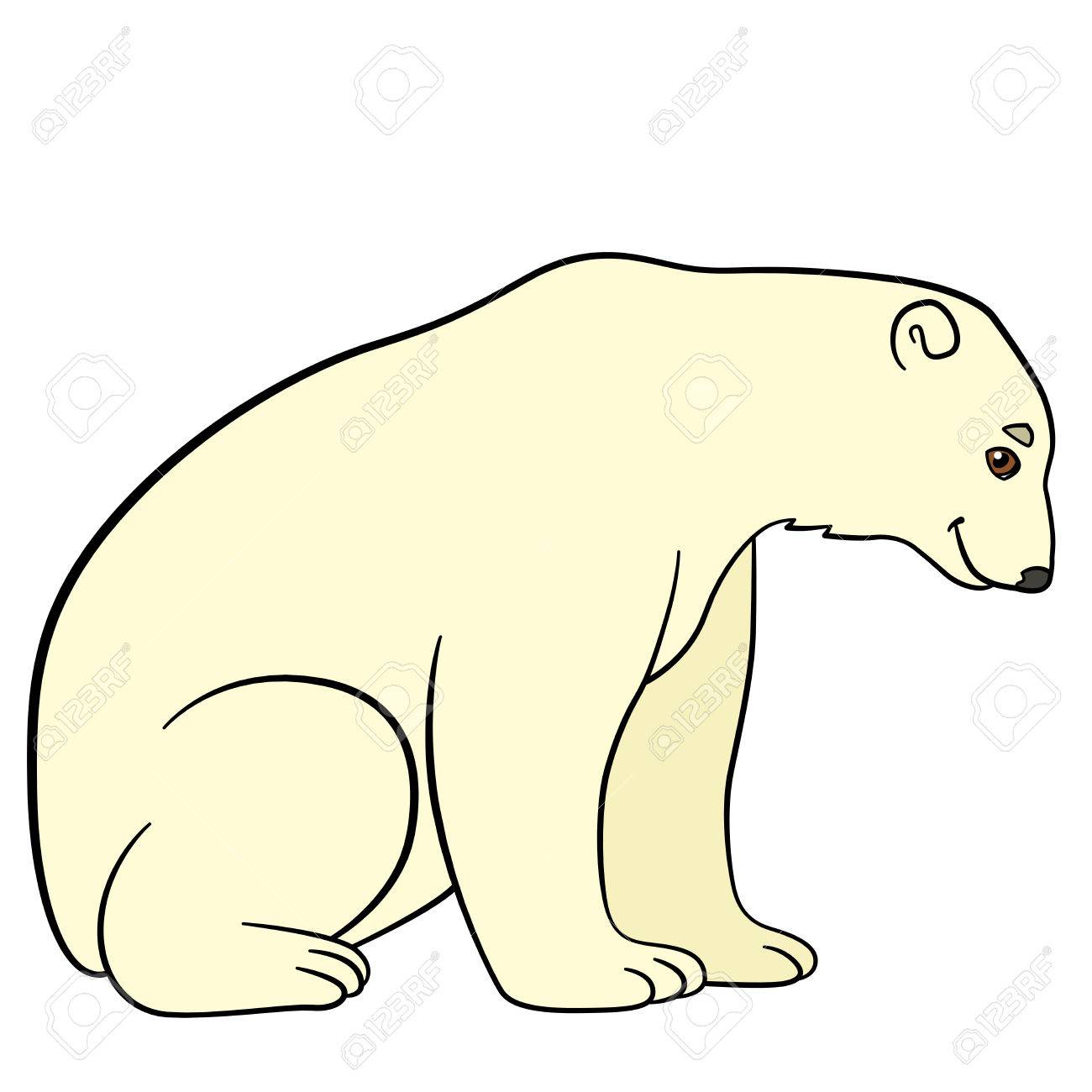 Detail Sitting Polar Bear Clipart Nomer 9