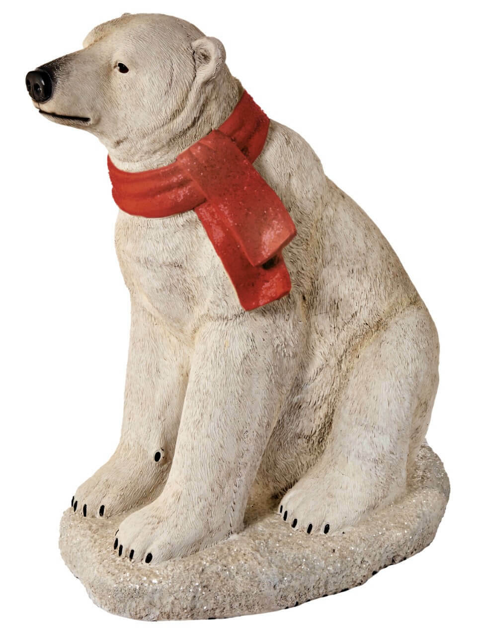 Detail Sitting Polar Bear With Scarf Nomer 2