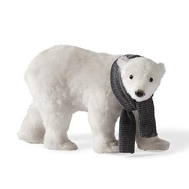 Detail Sitting Polar Bear With Scarf Nomer 3