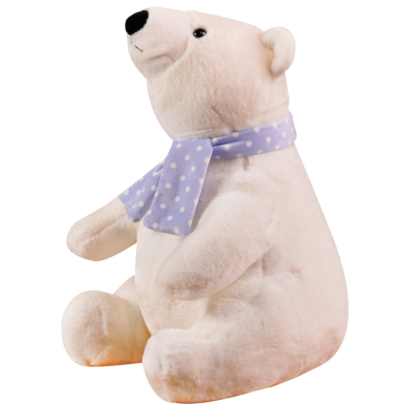 Detail Sitting Polar Bear With Scarf Nomer 30