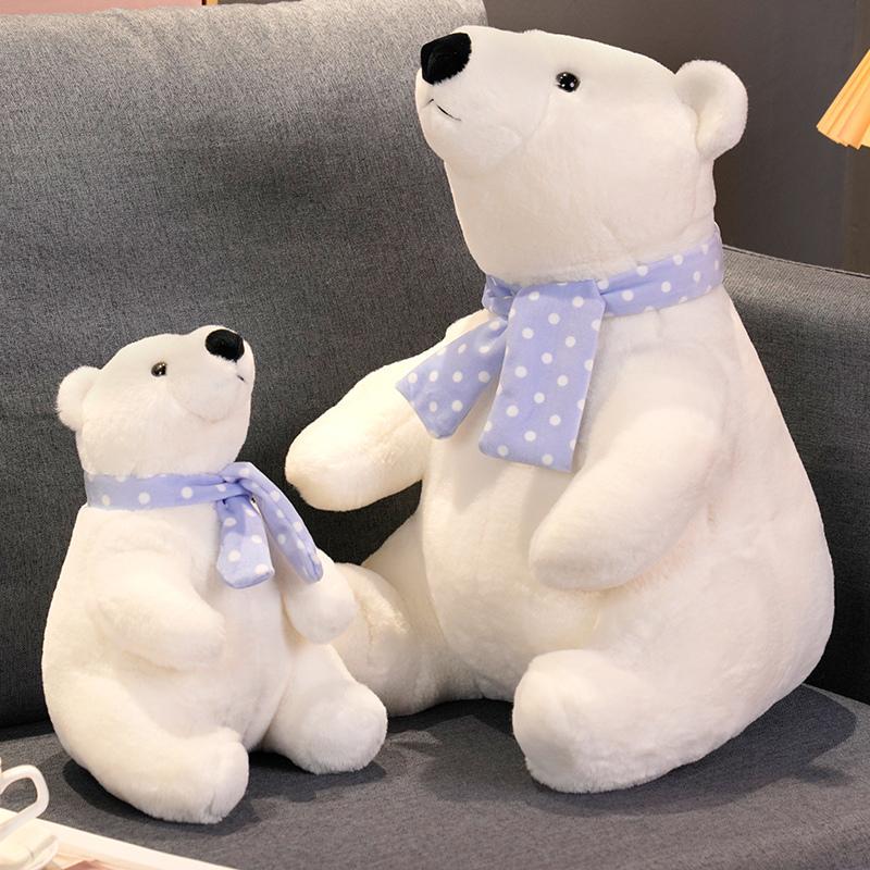 Download Sitting Polar Bear With Scarf Nomer 34