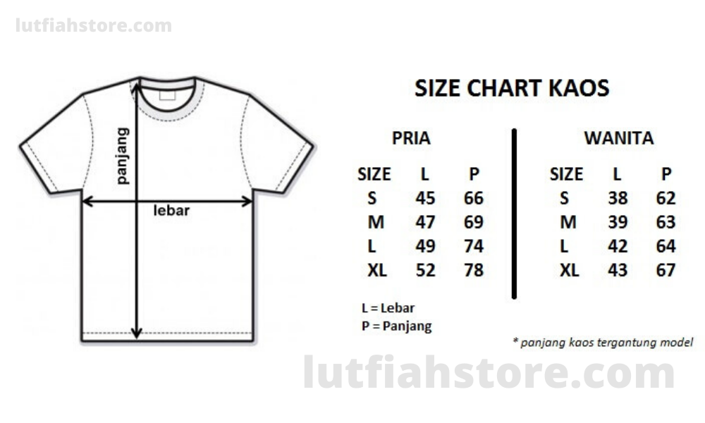 Detail Size Chart Kaos Png Nomer 15