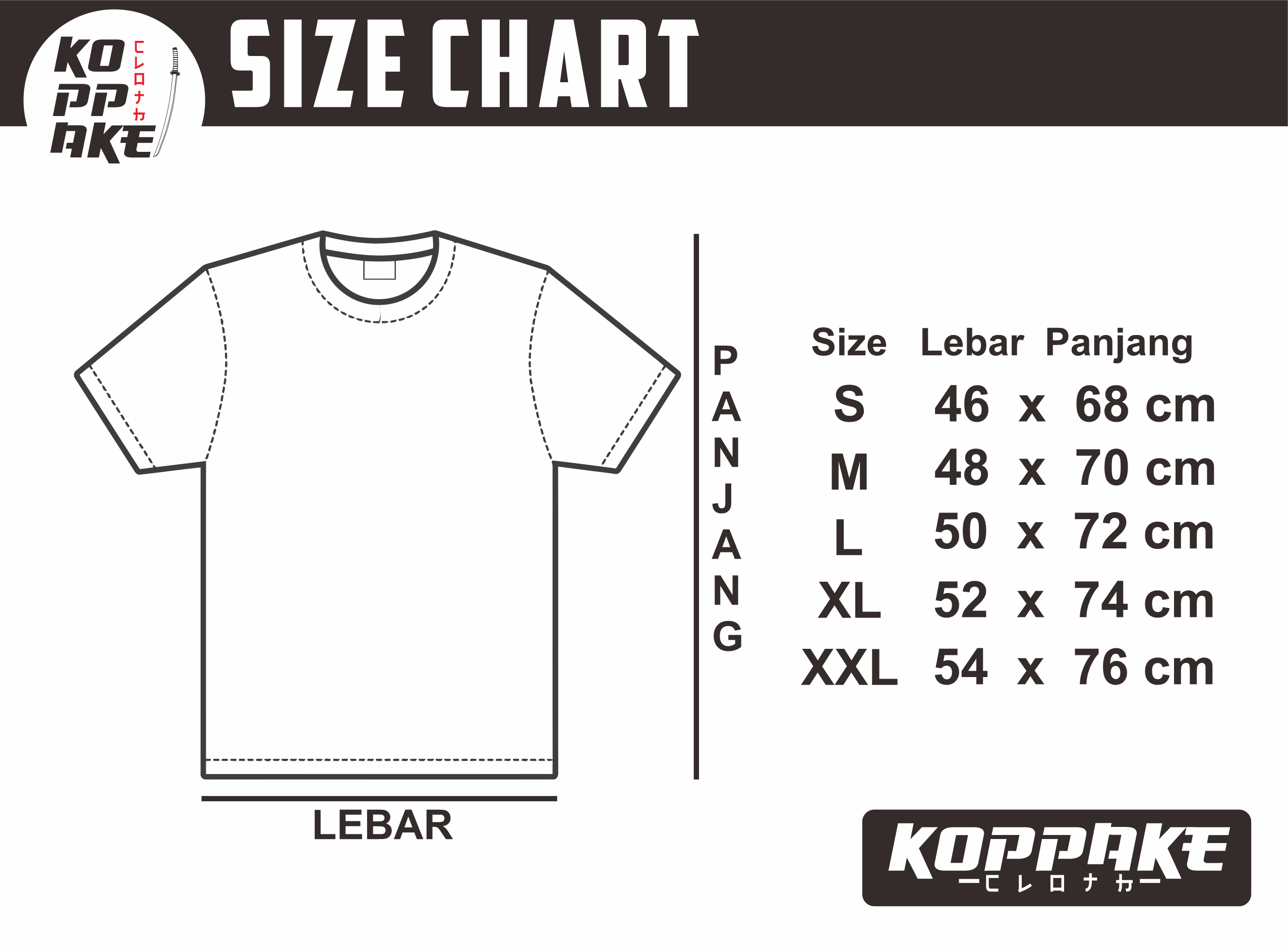 Detail Size Chart Kaos Png Nomer 19