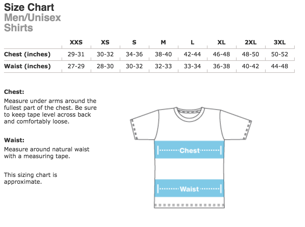 Detail Size Chart Kaos Png Nomer 25