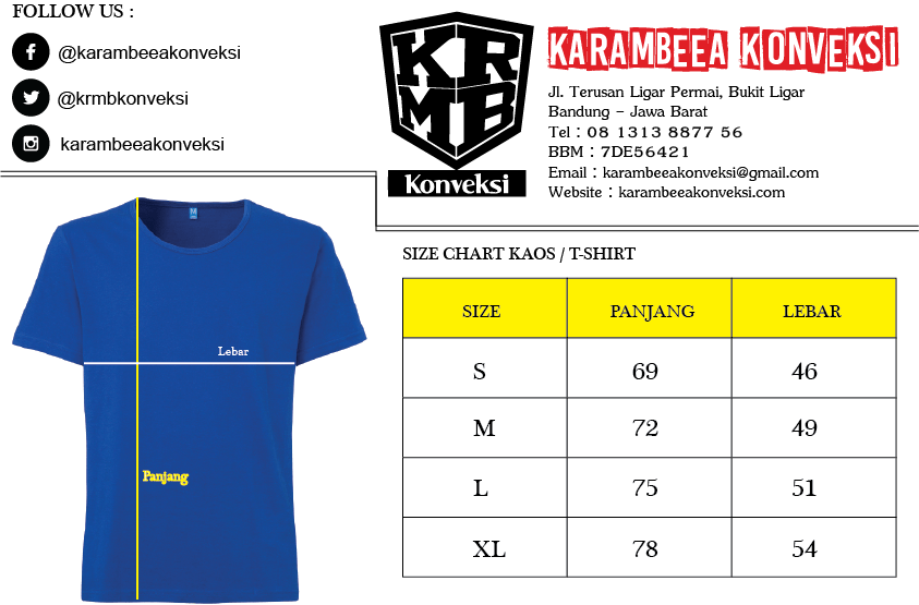 Detail Size Chart Kaos Png Nomer 28