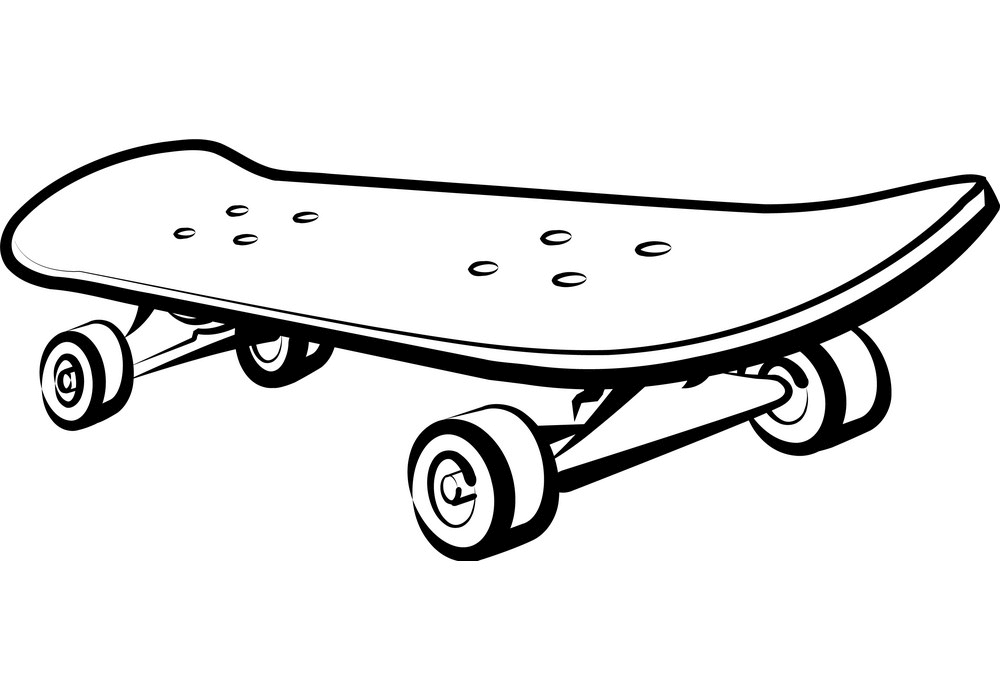 Detail Skate Board Clipart Nomer 4