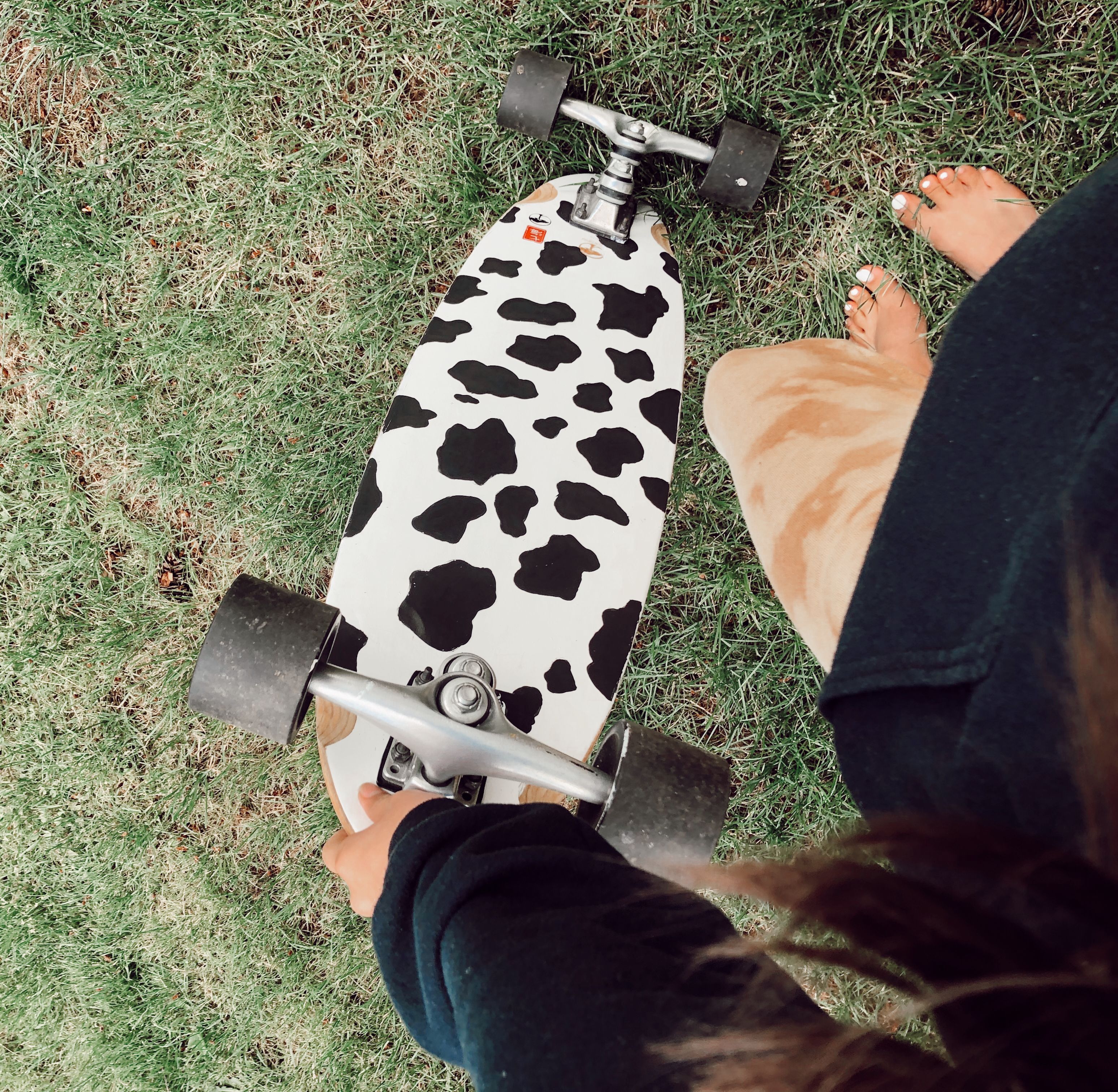 Detail Skateboard Cow Print Nomer 21