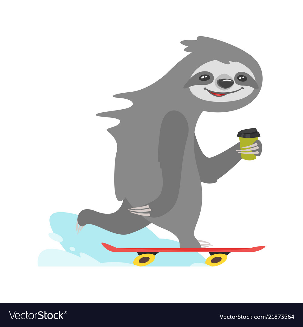 Detail Skateboard Sloth Nomer 31