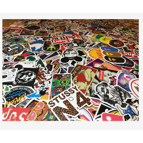 Detail Skateboard Sticker Bomb Nomer 16