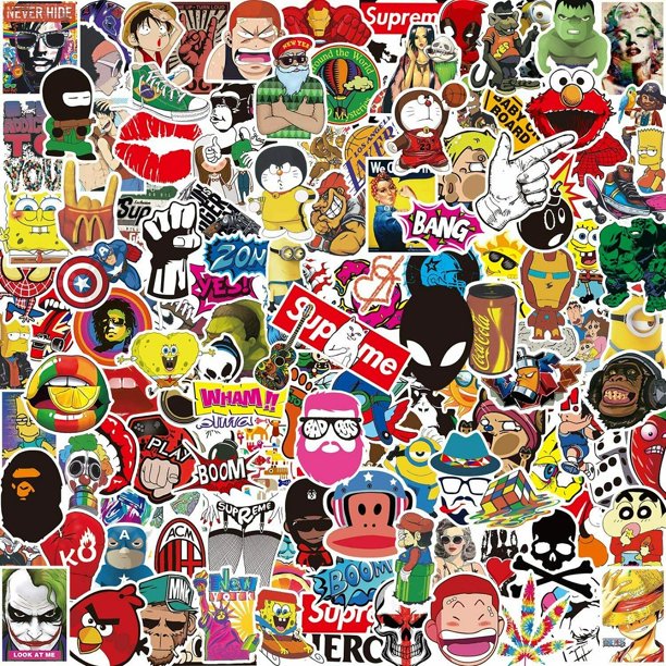 Detail Skateboard Sticker Bomb Nomer 26