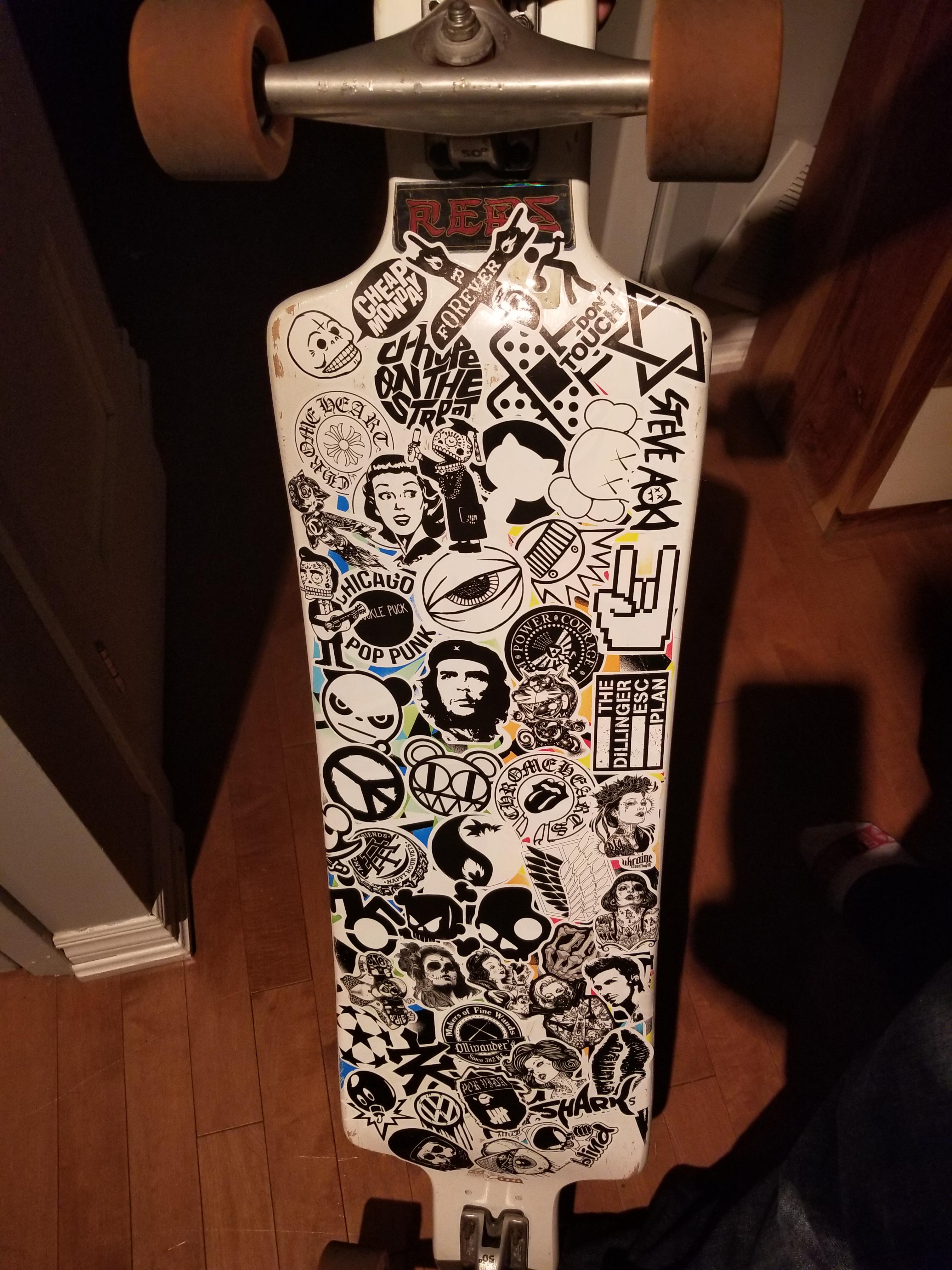 Detail Skateboard Sticker Bomb Nomer 37