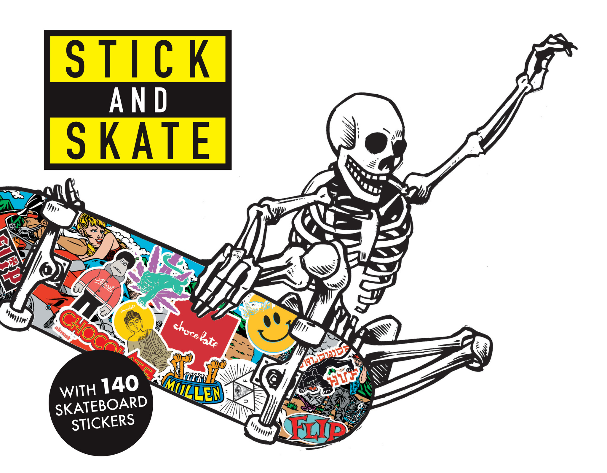 Detail Skateboard Sticker Bomb Nomer 40