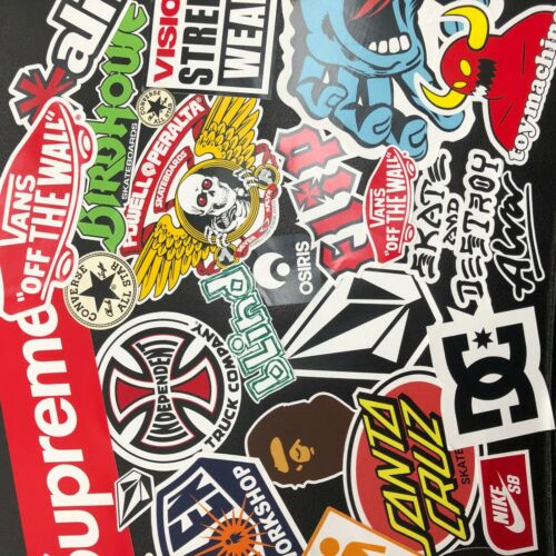 Detail Skateboard Sticker Bomb Nomer 44