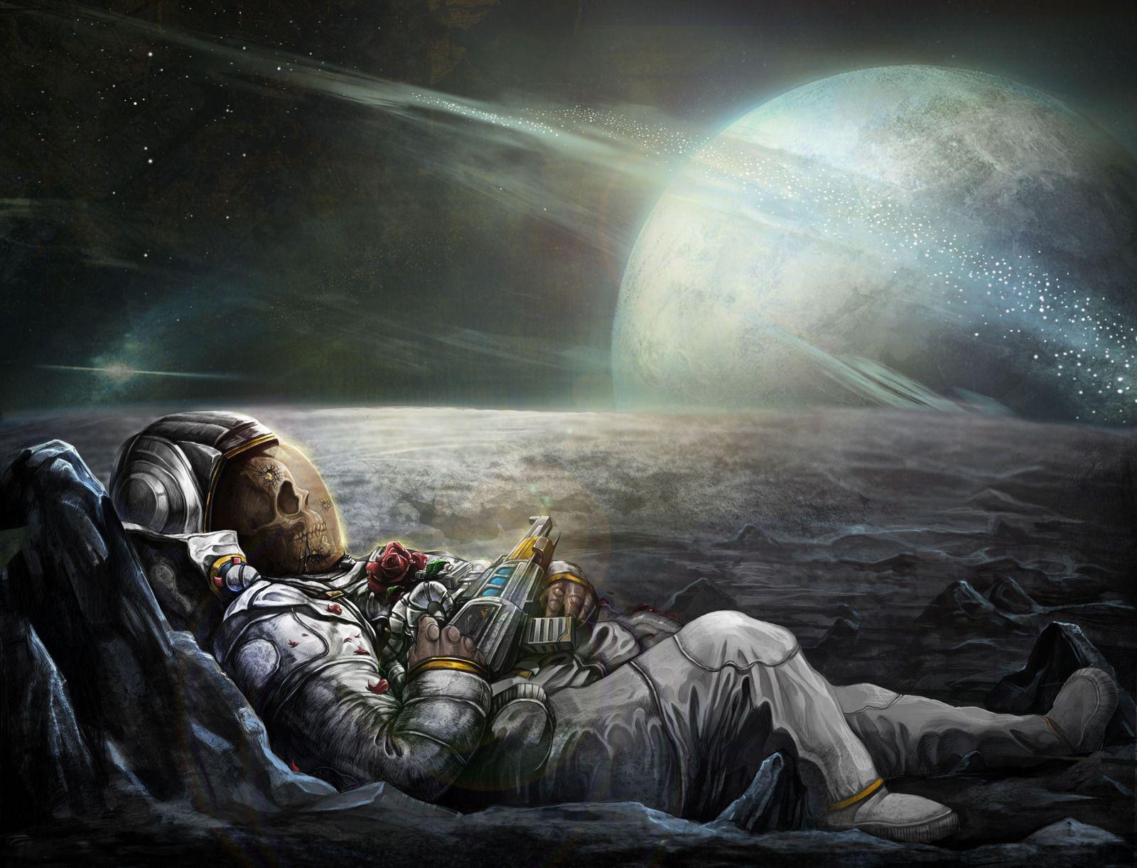 Detail Skeleton Astronaut Wallpaper Nomer 45