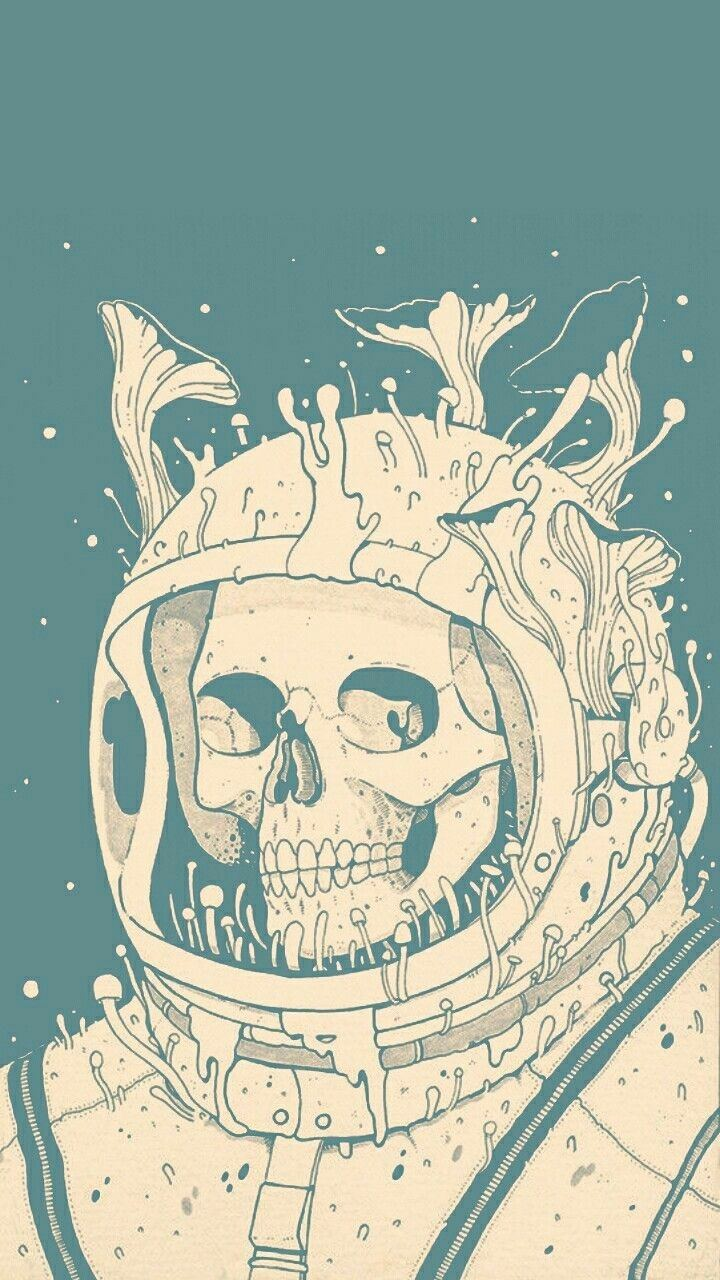 Detail Skeleton Astronaut Wallpaper Nomer 9