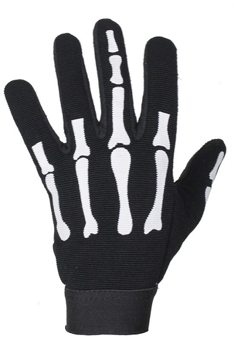 Detail Skeleton Biker Gloves Nomer 29