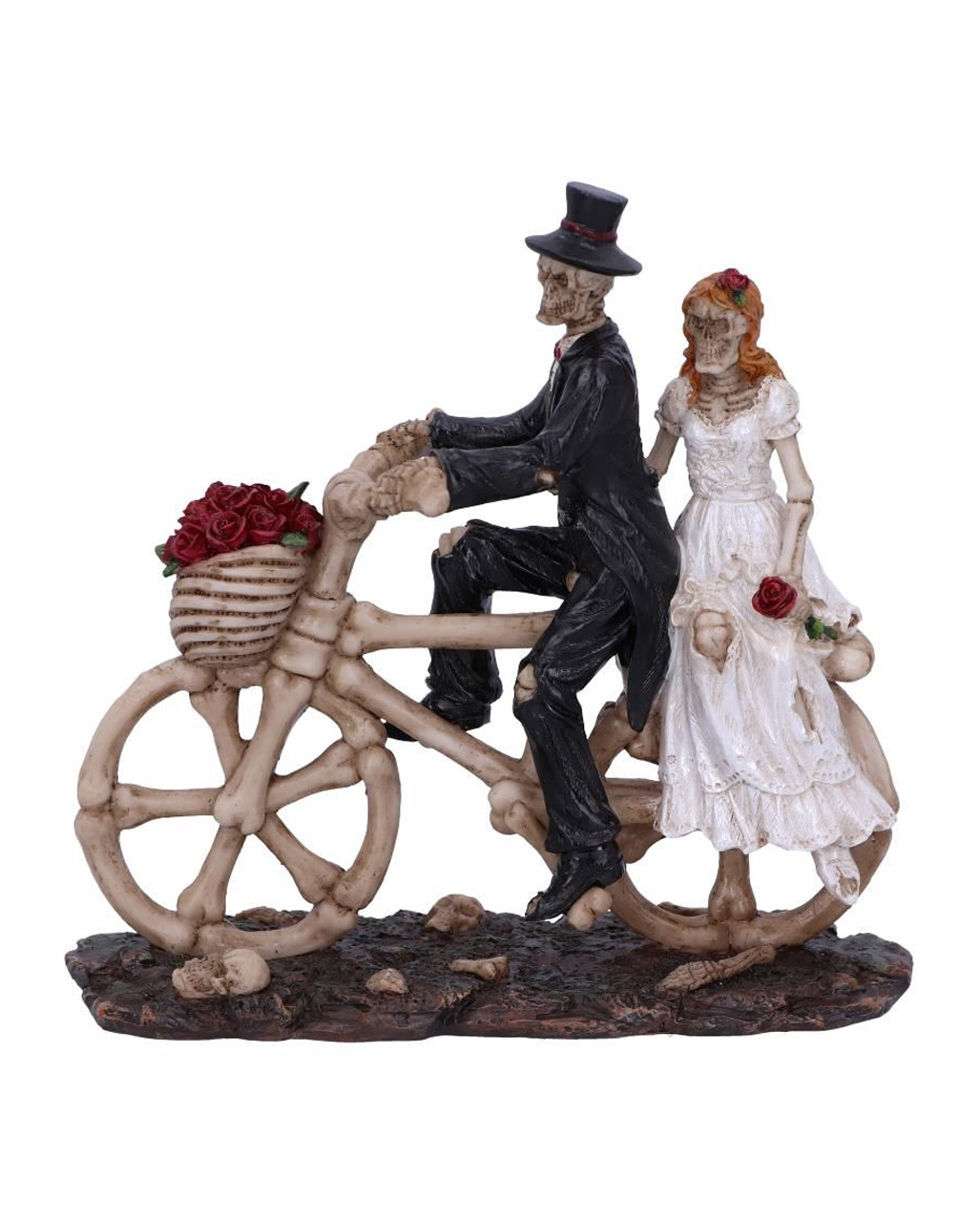 Detail Skeleton Bride And Groom Statue Nomer 40