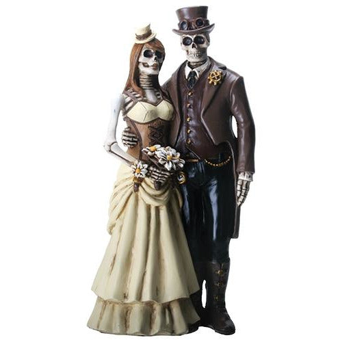 Detail Skeleton Bride And Groom Statue Nomer 43
