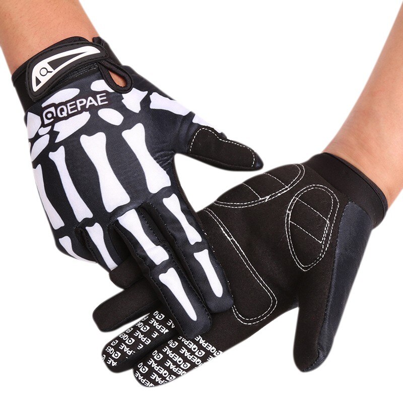 Detail Skeleton Cycling Gloves Nomer 16