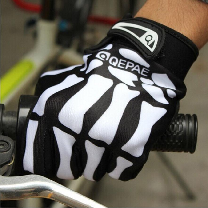 Detail Skeleton Cycling Gloves Nomer 24
