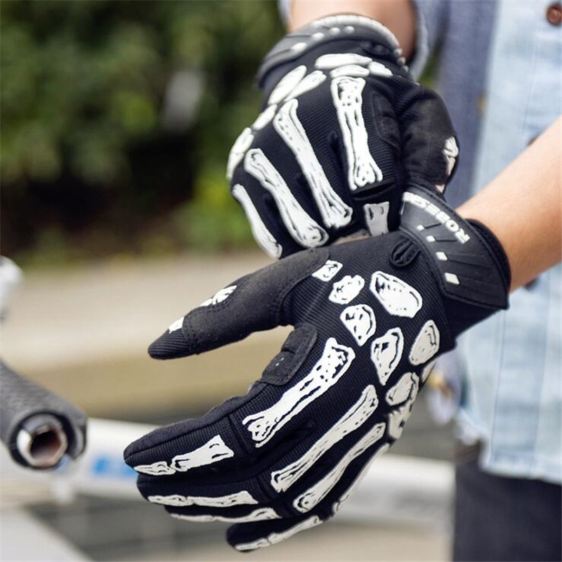 Detail Skeleton Cycling Gloves Nomer 25
