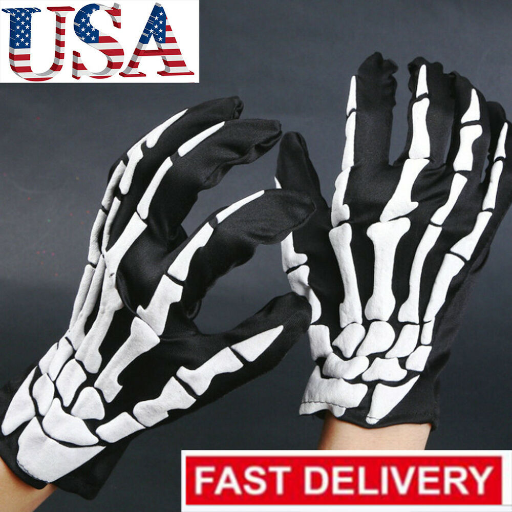 Detail Skeleton Cycling Gloves Nomer 26