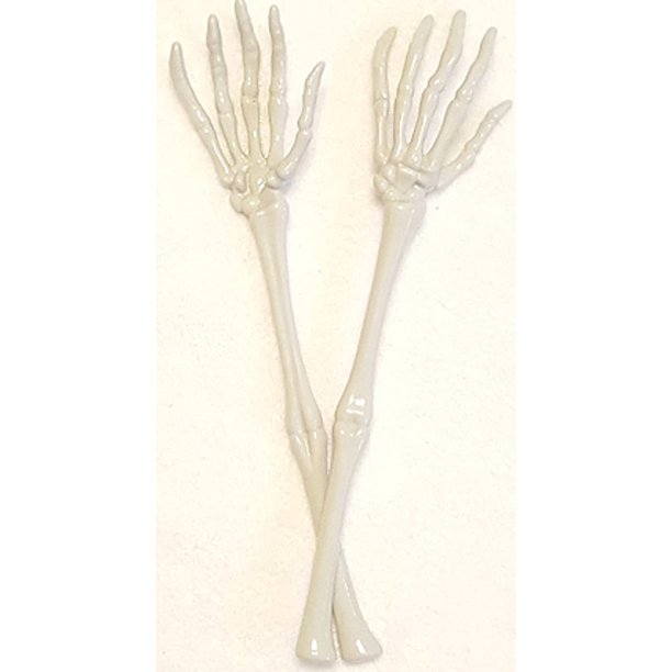 Detail Skeleton Hands Salad Servers Nomer 15