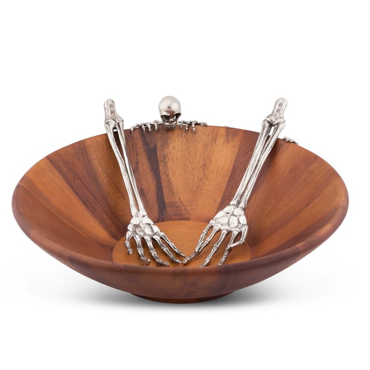 Detail Skeleton Hands Salad Servers Nomer 35