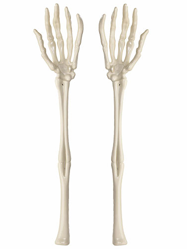 Detail Skeleton Hands Salad Servers Nomer 40