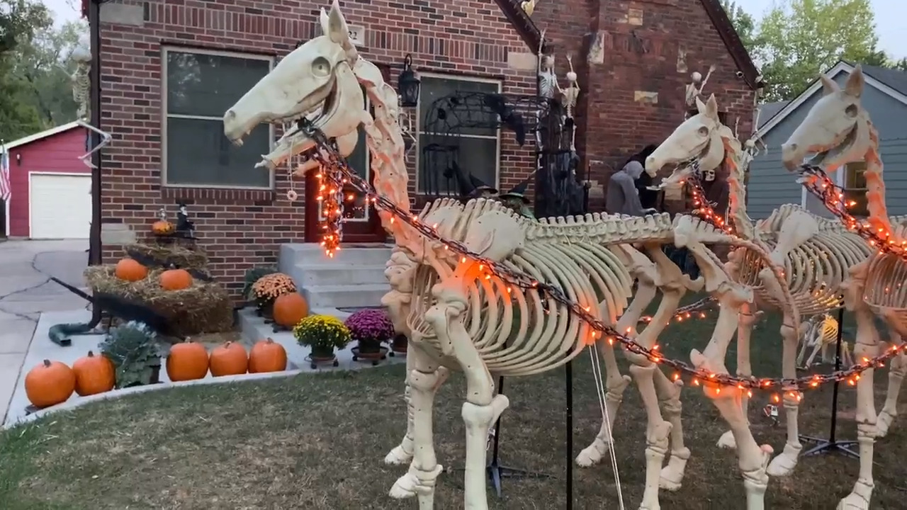 Detail Skeleton Horse And Carriage Halloween Nomer 49