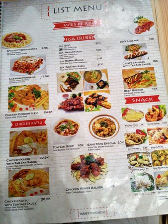 Detail Western Food Menu Nomer 10