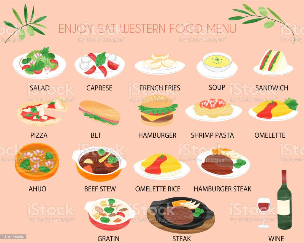 Detail Western Food Menu Nomer 13