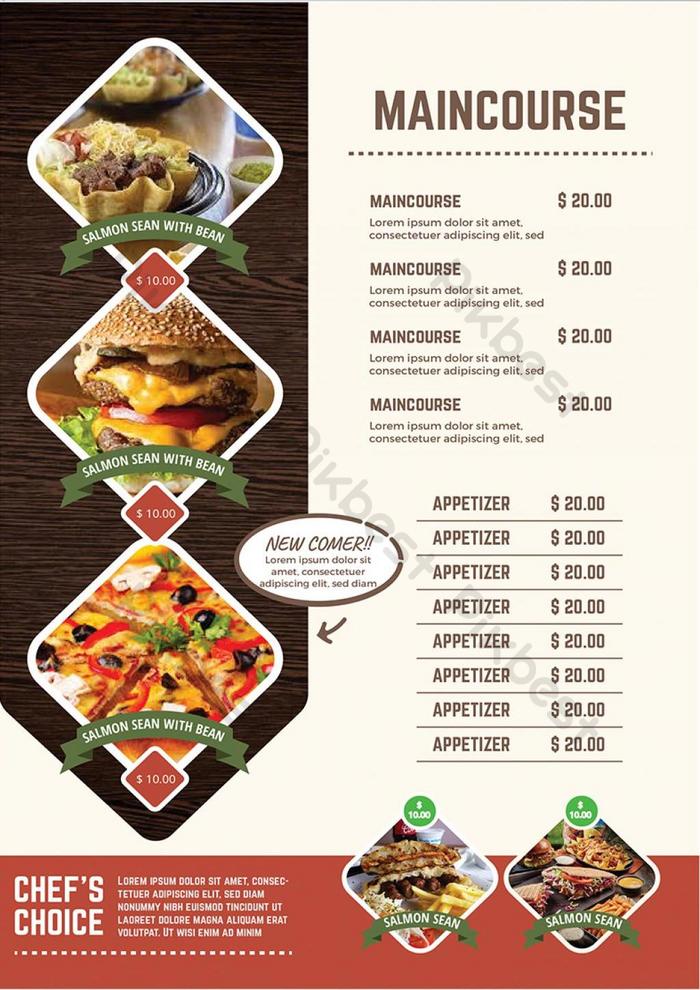 Detail Western Food Menu Nomer 7