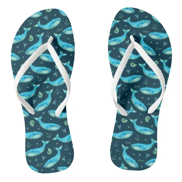Detail Whale Flip Flops Nomer 20
