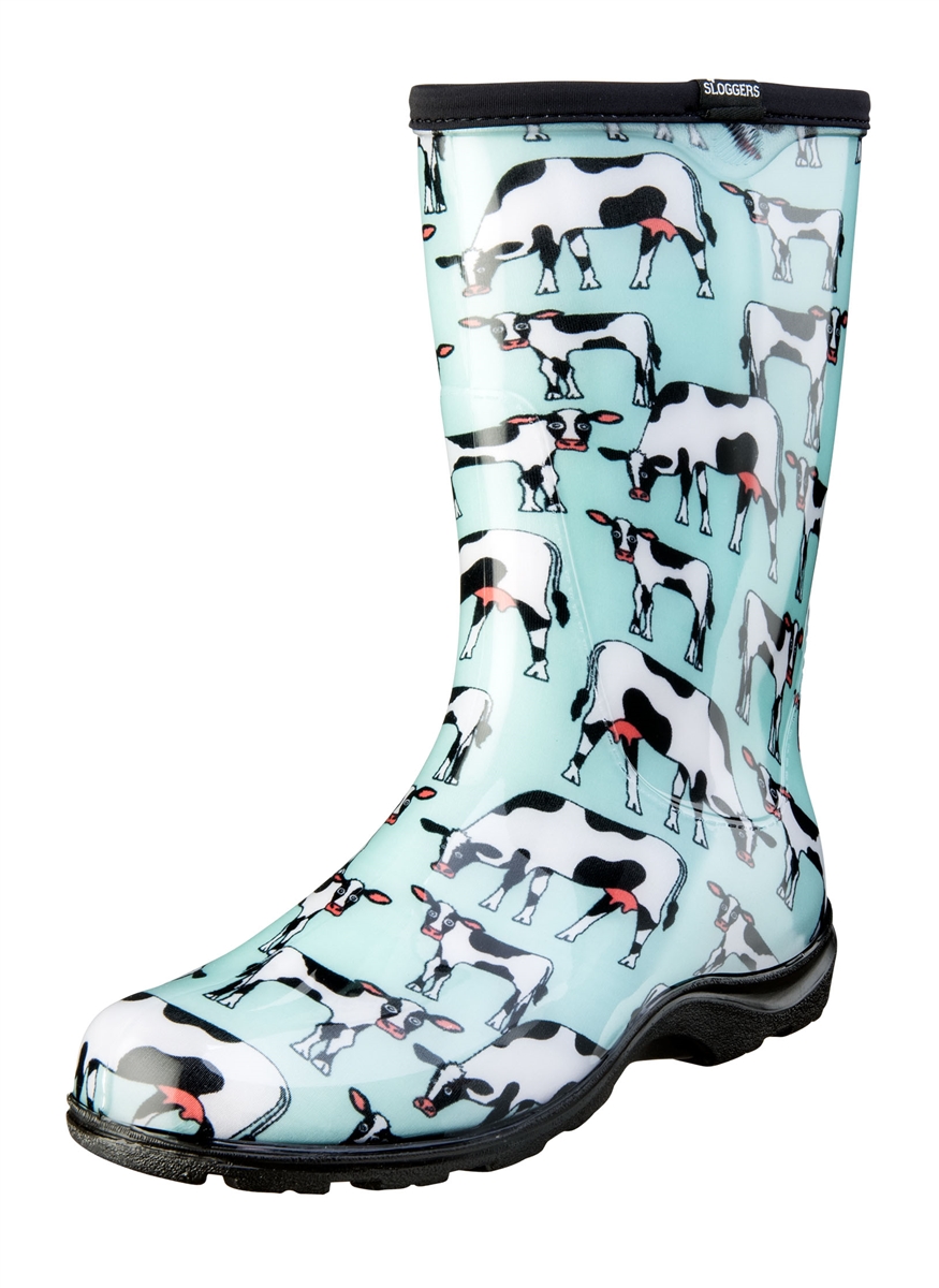 Detail Whale Print Rain Boots Nomer 57