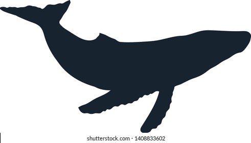 Detail Whale Silhouette Clip Art Nomer 3