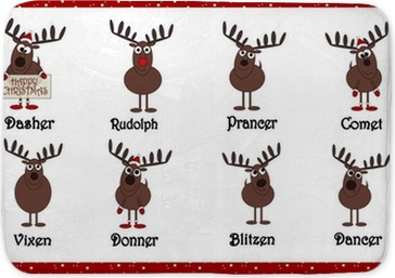 Detail What Are All The 9 Reindeers Names Nomer 13