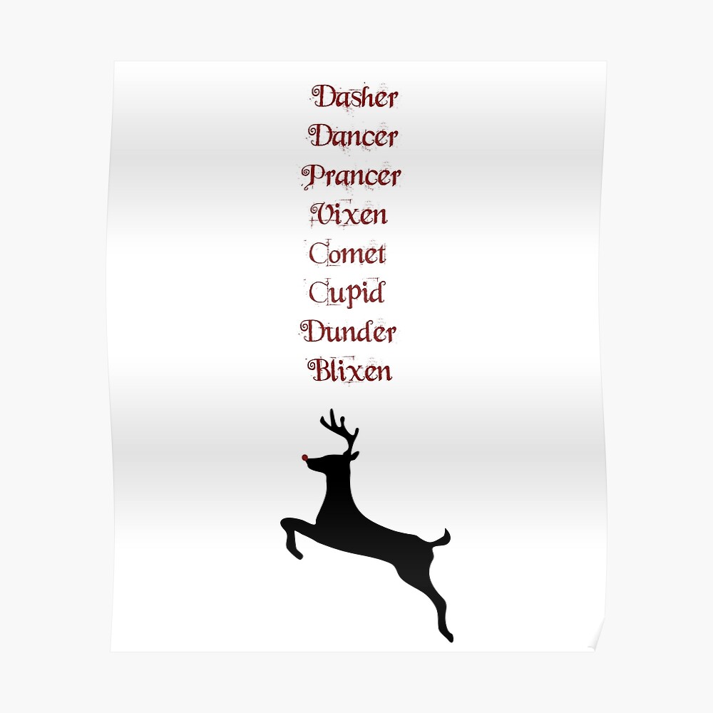 Detail What Are The 9 Reindeers Called Nomer 30