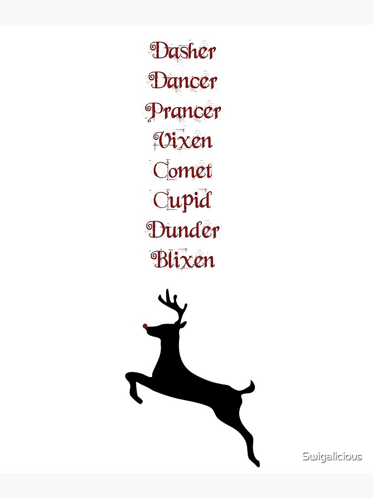 Detail What Are The 9 Reindeers Names Nomer 10