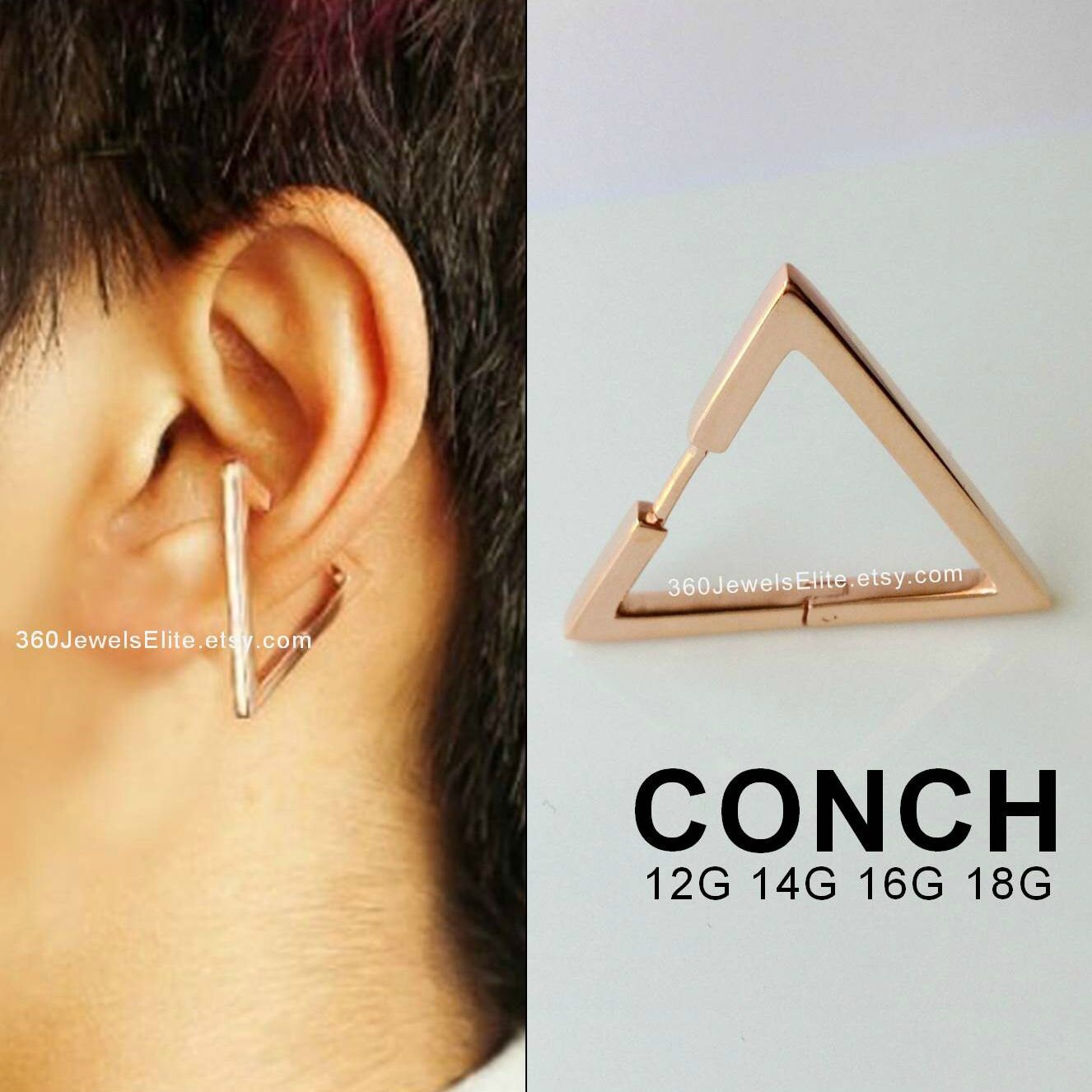 Detail What Gauge For Conch Piercing Nomer 40